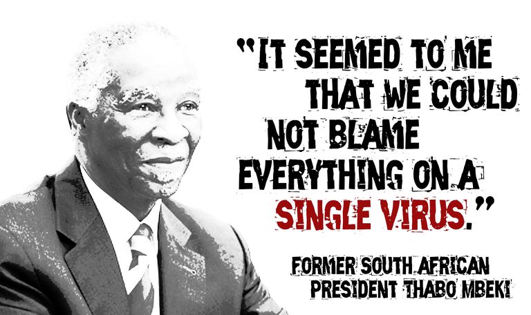 Thabo Mbeki, cauza SIDA, celor care, Duesberg fost, guvernul sud-african, Peter Duesberg